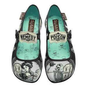 Hot Chocolate Design Poison Remedy Mary Jane Flats, Size 37 women 6.5